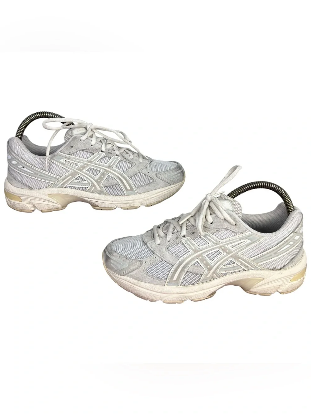 ASICS Gel-1130 Athletic Running Shoe Cream/Ivory Suede Women's US 8.5 (1202A163)